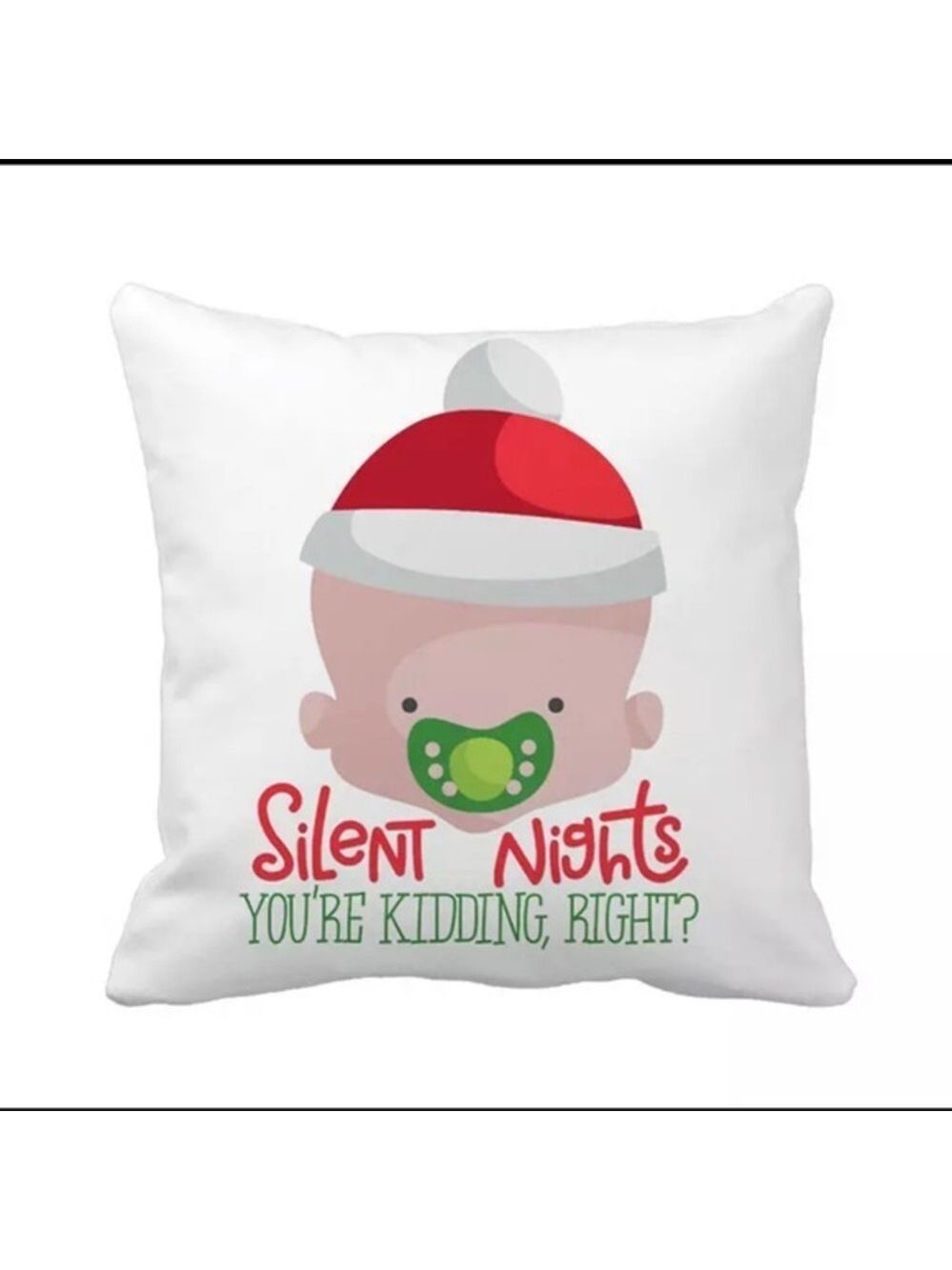 Silent Night Throw Pillow Case